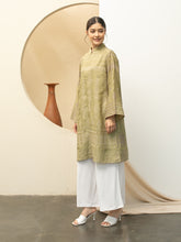 Load image into Gallery viewer, Aziz Tunic Ethnic Dress - Sage Green
