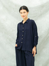 Load image into Gallery viewer, Remi Checkered Shirt - Navy
