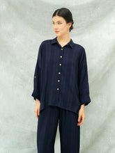 Load image into Gallery viewer, Remi Checkered Shirt - Navy
