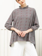 Load image into Gallery viewer, Filna Blouse - Plumeti Stone Grey
