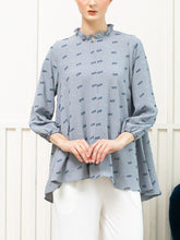 Load image into Gallery viewer, Filna Blouse - Plumeti Baby Blue
