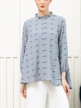 Load image into Gallery viewer, Filna Blouse - Plumeti Baby Blue
