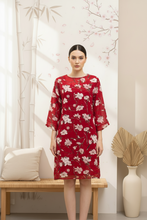 Load image into Gallery viewer, Helena Dress - Silk - Red
