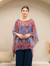 Load image into Gallery viewer, Diva Blouse - Silk Batik - Orange
