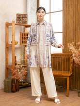 Load image into Gallery viewer, Soera Satin Tunic Shirt - Purple
