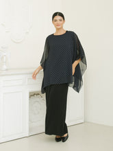 Load image into Gallery viewer, Diva Blouse - Navy Dots
