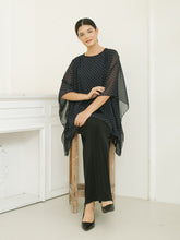 Load image into Gallery viewer, Diva Blouse - Navy Dots
