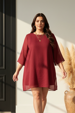 Load image into Gallery viewer, Helena Dress - Red stripes
