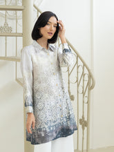 Load image into Gallery viewer, Soera Satin Tunic Shirt - Ethnic

