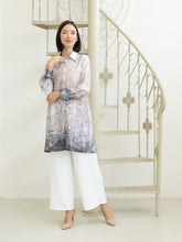 Load image into Gallery viewer, Soera Satin Tunic Shirt - Ethnic
