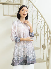 Load image into Gallery viewer, Soera Satin Tunic Shirt - Ethnic
