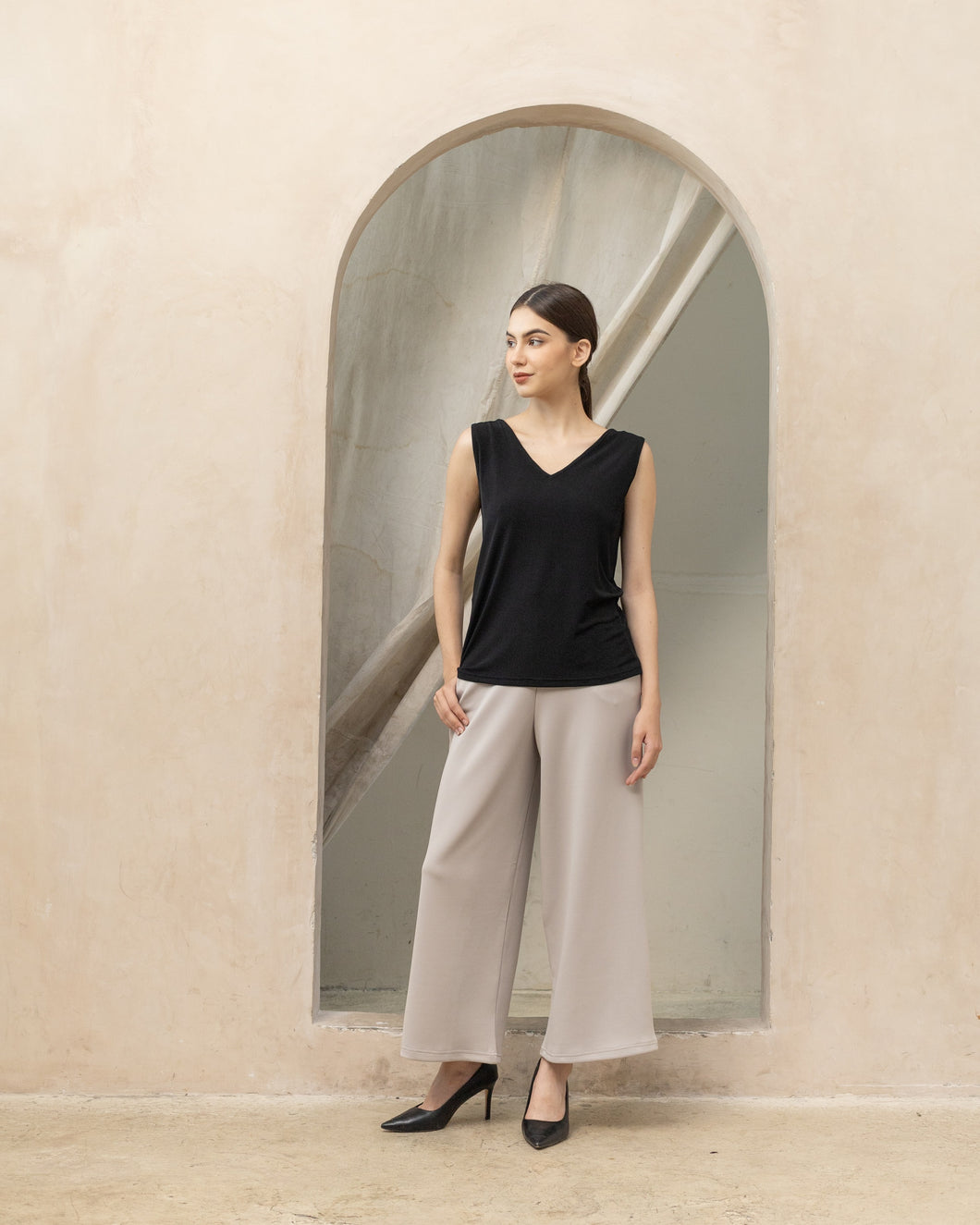 Livia Two-Way Camisole - Black