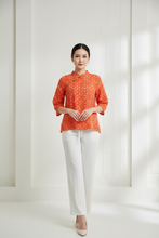 Load image into Gallery viewer, Mey Shanghai Blouse - RedOrange
