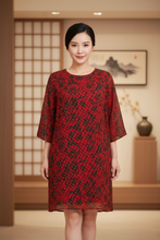Load image into Gallery viewer, Helena Dress - Red Rose
