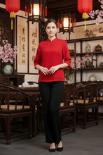 Load image into Gallery viewer, Mey Shanghai Blouse - Maroon Red
