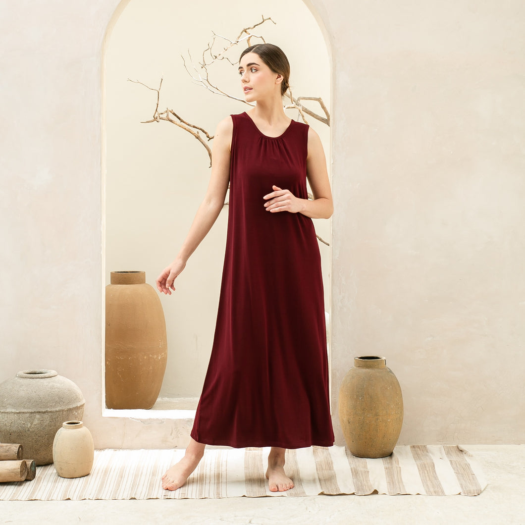 Macy Maxi Dress - Maroon