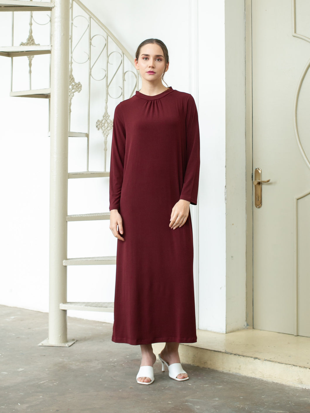 Kelly Maxi Inner Dress - Maroon