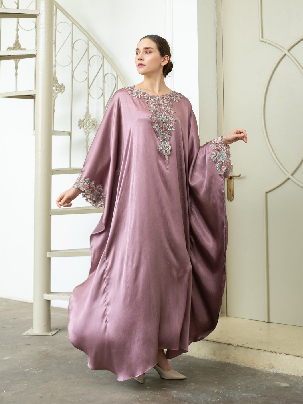 Kimi Kaftan Lebaran - Purple