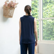 Load image into Gallery viewer, Sierra Top - Sleeveless High Neck - Navy
