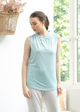 Load image into Gallery viewer, Sierra Top - Sleeveless High Neck - Baby Blue
