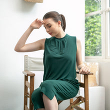 Load image into Gallery viewer, Sierra Top - Sleeveless High Neck - Dark Green
