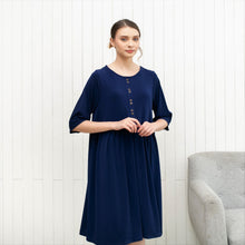 Load image into Gallery viewer, Dolly Dress Navy
