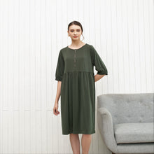 Load image into Gallery viewer, Dolly Dress Army Green
