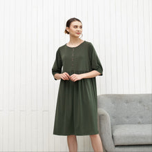 Load image into Gallery viewer, Dolly Dress Army Green
