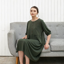 Load image into Gallery viewer, Dolly Dress Army Green
