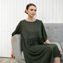 Load image into Gallery viewer, Dolly Dress Army Green
