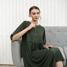 Load image into Gallery viewer, Dolly Dress Army Green
