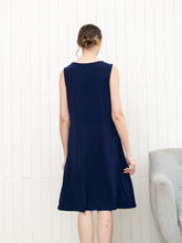 Load image into Gallery viewer, Illy Dress - V neck Dress - Navy
