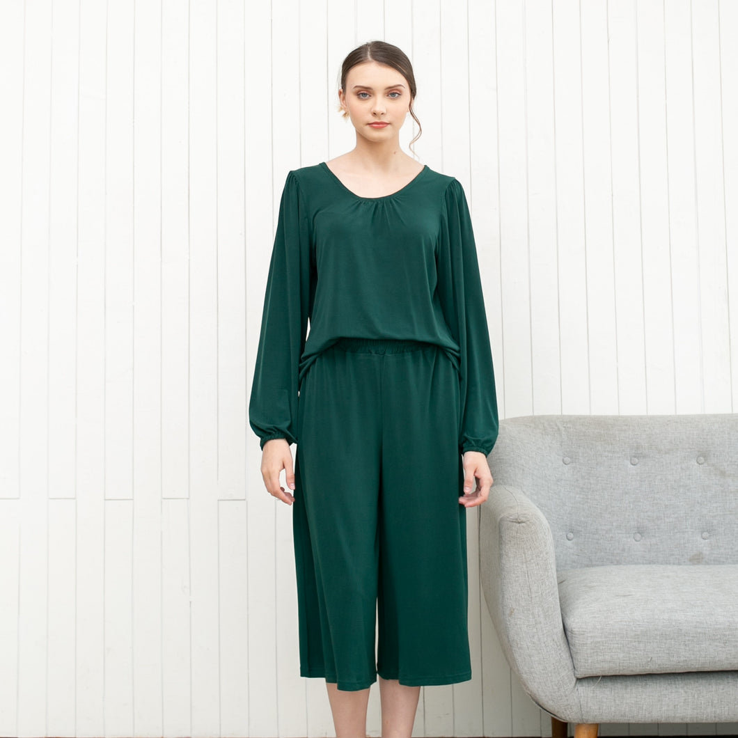 Lola Midi Kulot - Dark Green