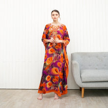 Load image into Gallery viewer, KEZIA Kaftan - Purple Orange
