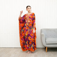 Load image into Gallery viewer, KEZIA Kaftan - Purple Orange
