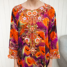 Load image into Gallery viewer, KEZIA Kaftan - Purple Orange
