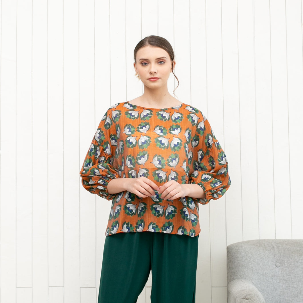 Olga Top Brown