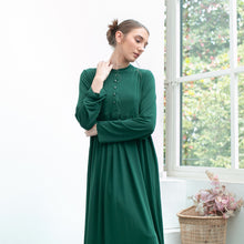 Load image into Gallery viewer, Anya Dress - Gamis Kaos - Dark Green
