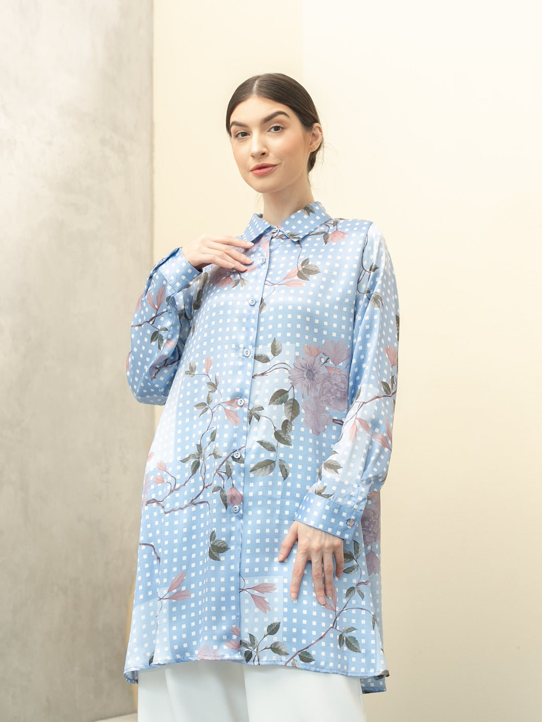 Soera Satin Tunic Shirt