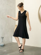 Load image into Gallery viewer, Illy Dress - V neck Dress - Black
