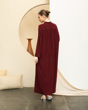Load image into Gallery viewer, Anya Dress - Gamis Kaos - Maroon
