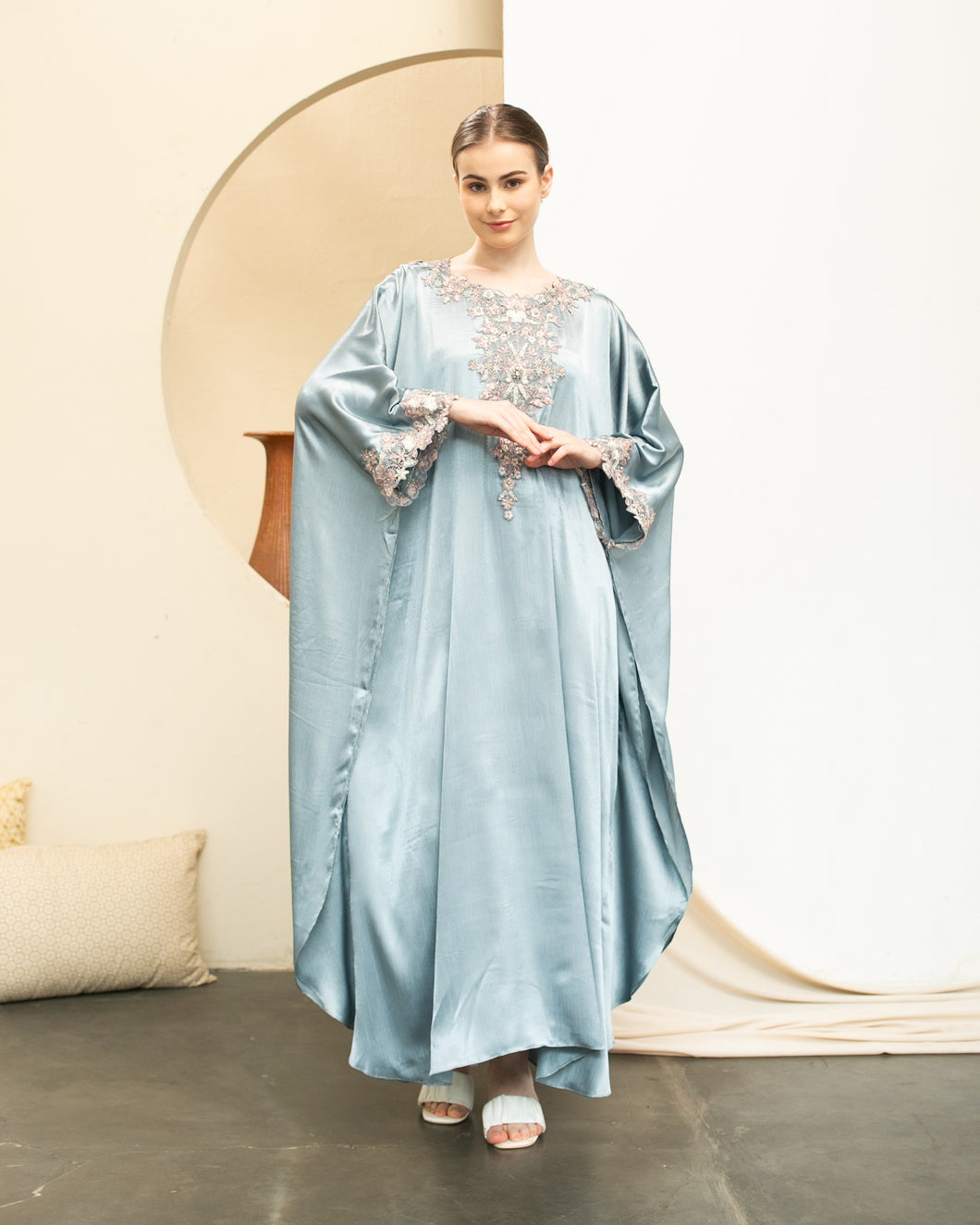 Kimi Kaftan Lebaran - Ice Blue