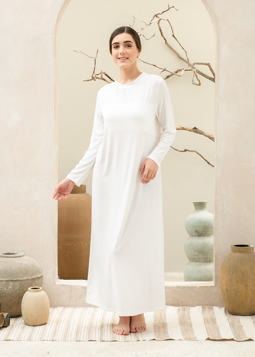 Kelly Maxi Inner Dress - White