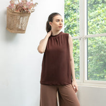 Load image into Gallery viewer, Sierra Top - Sleeveless High Neck - Dark Brown
