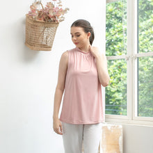 Load image into Gallery viewer, Sierra Top - Sleeveless High Neck - Baby Pink
