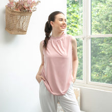 Load image into Gallery viewer, Sierra Top - Sleeveless High Neck - Baby Pink
